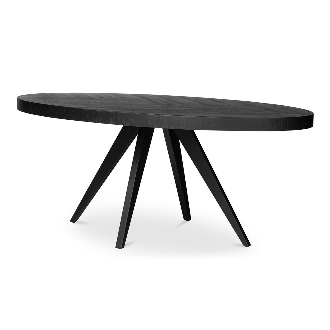 Park Round Dining Table Black Dining Tables, Black / Solid Acacia Legs