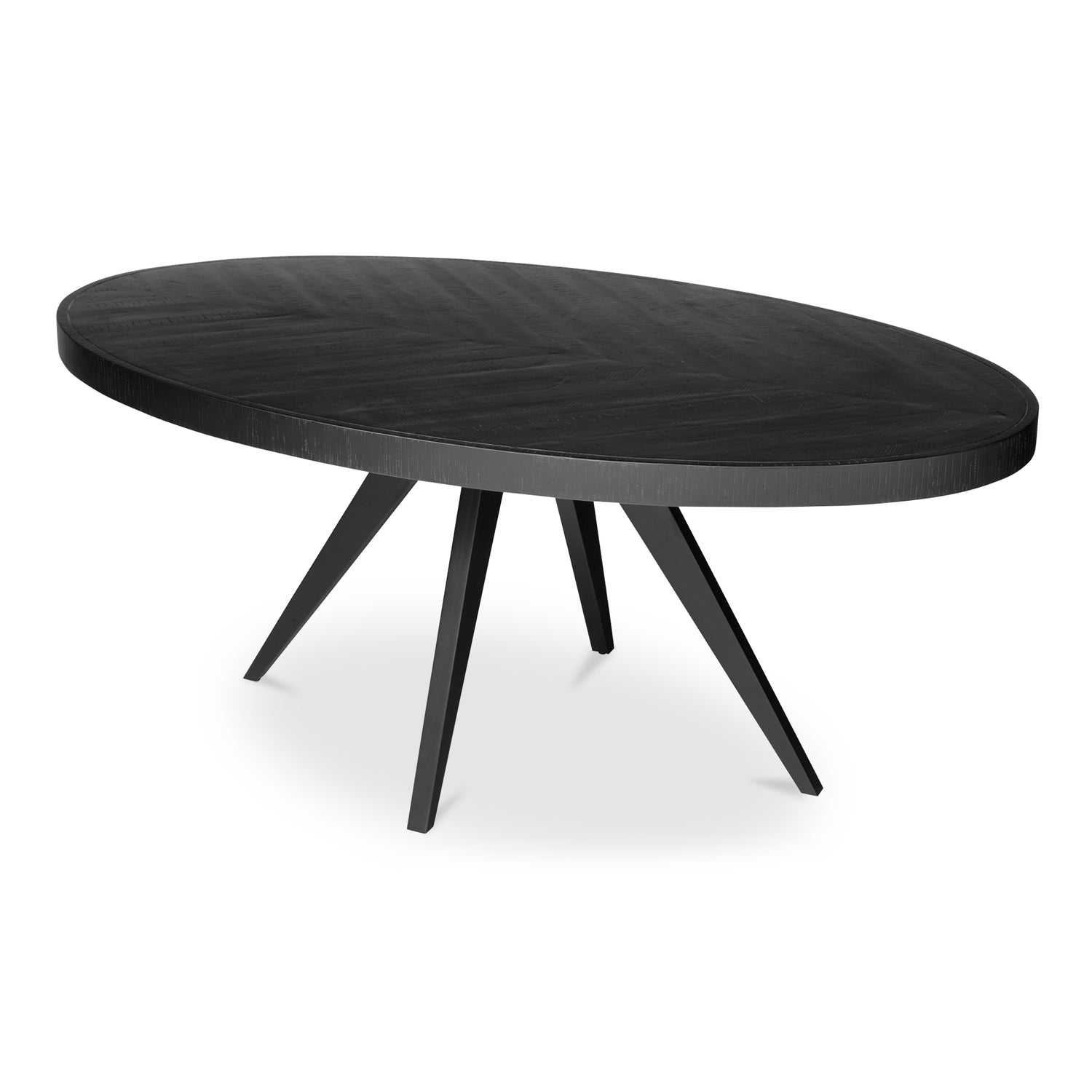 Park Round Dining Table Black Dining Tables, Black / Solid Acacia Legs