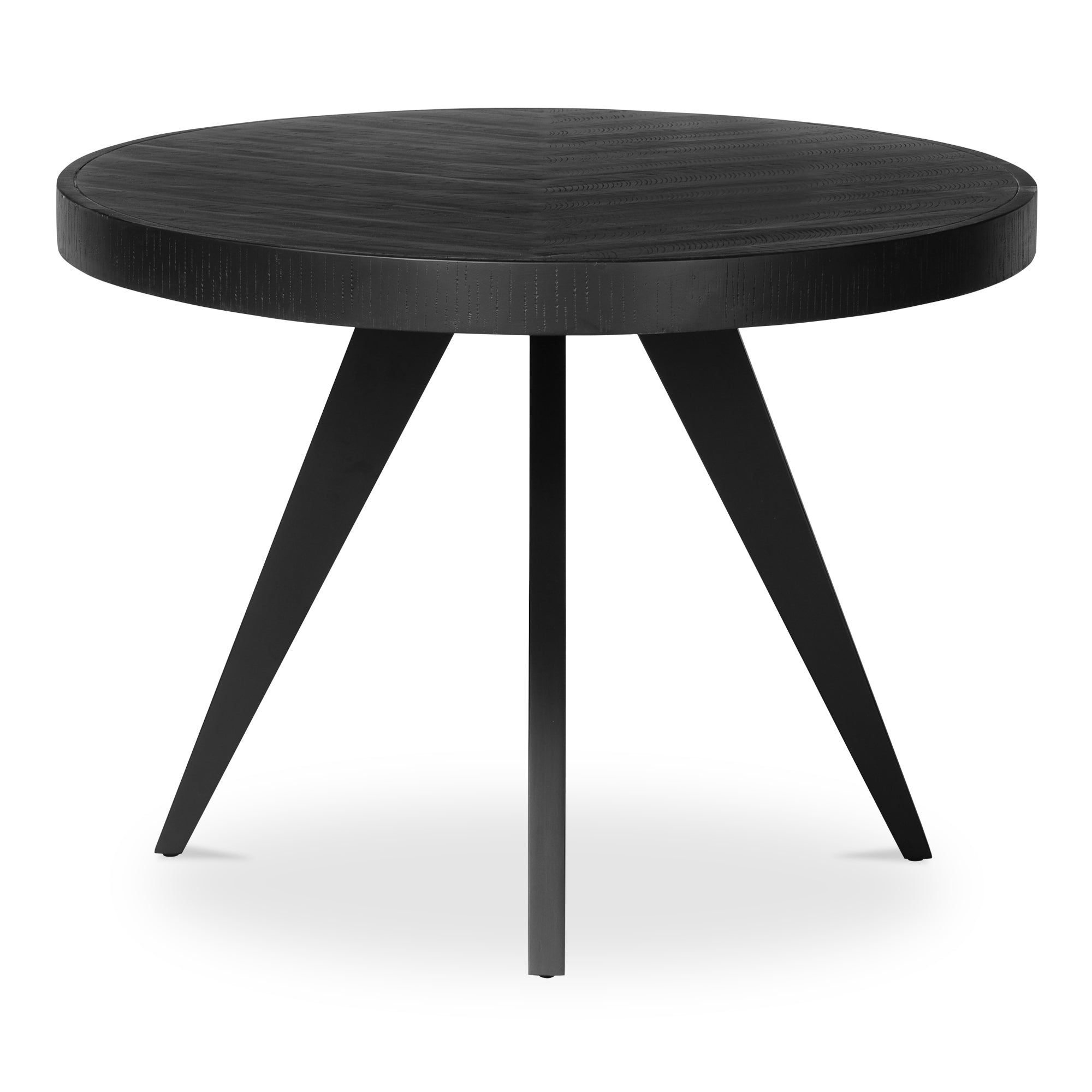 Park Round Dining Table Black Dining Tables, Black / Solid Acacia Legs