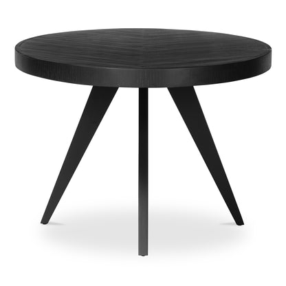 Park Round Dining Table Black Dining Tables, Black / Solid Acacia Legs