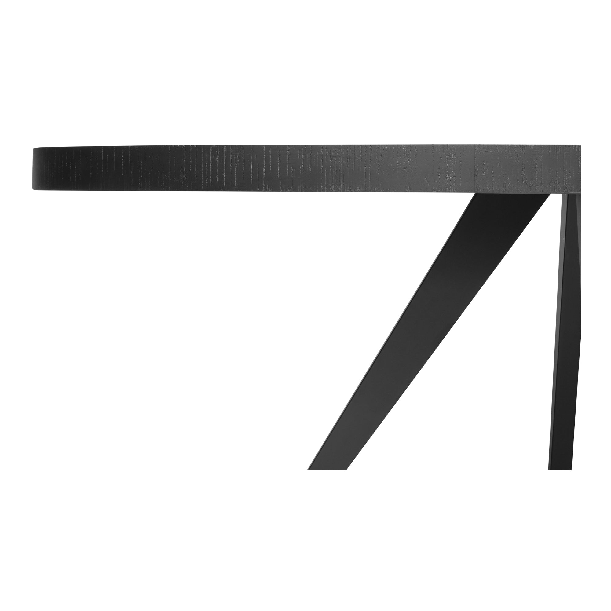 Park Round Dining Table Black Dining Tables, Black / Solid Acacia Legs