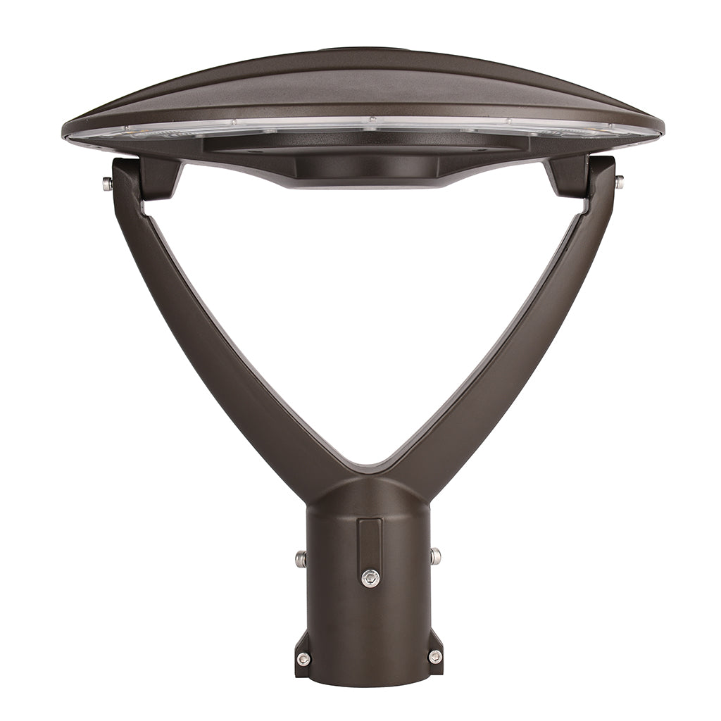 LED Post Top Light with Sensor Base - Wattage Changeable (120W/135W/150W), CCT Changeable (3000K/4000K/5000K), IP65 Rated Outdoor Area Light, Parking Area, Walkway