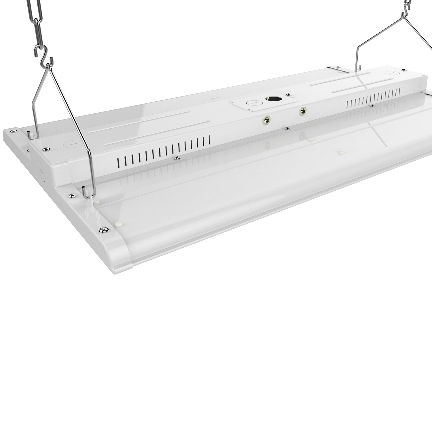 2FT Linear LED High Bay Light 165W, 5000K, 23,100Lumens 0-10V Dim With sensor 120-277V, White