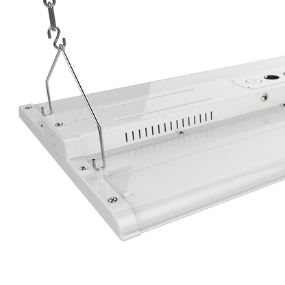 2FT Linear LED High Bay Light 165W, 5000K, 23,100Lumens 0-10V Dim With sensor 120-277V, White