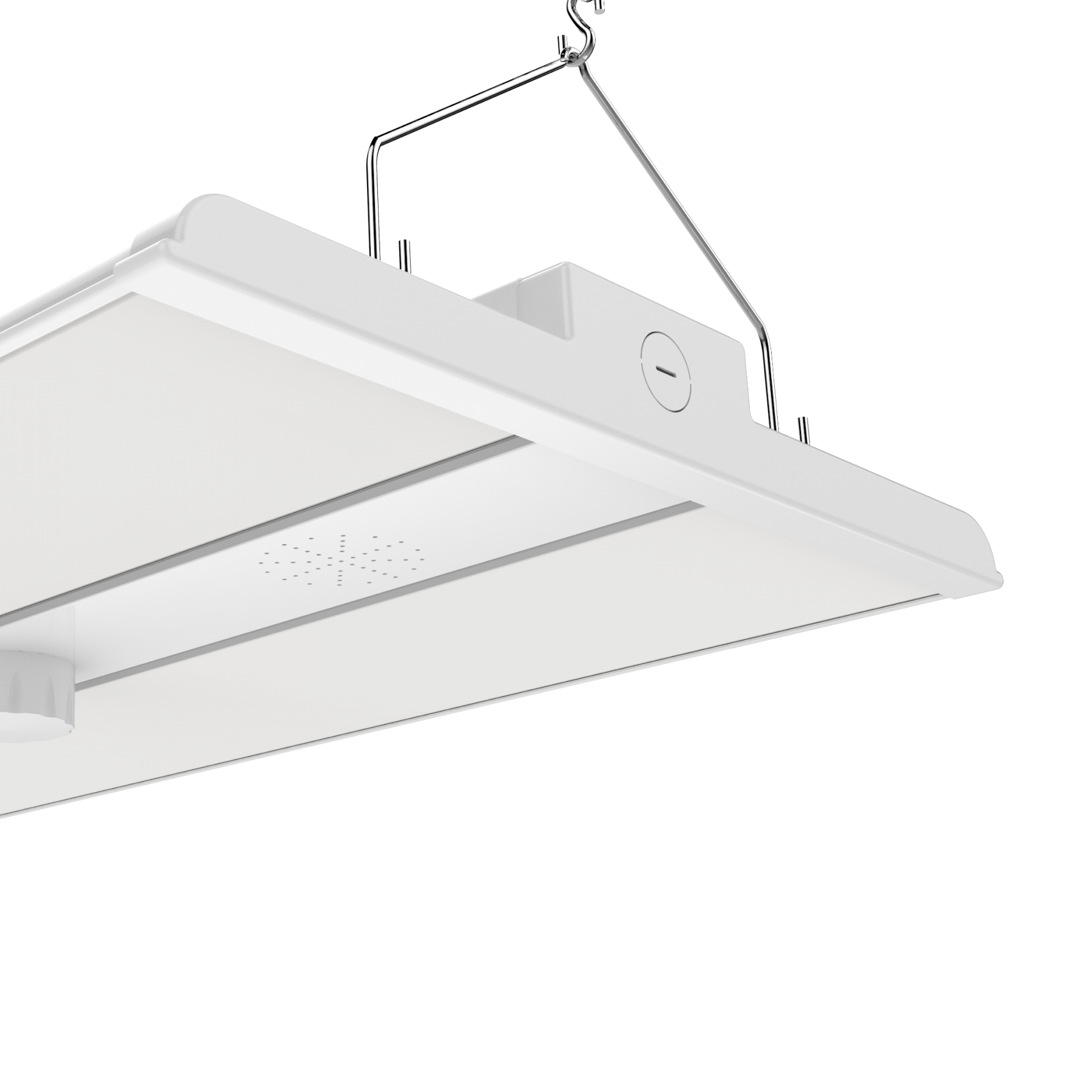 2FT Linear LED High Bay Light 165W, 5000K, 23,100Lumens 0-10V Dim With sensor 120-277V, White