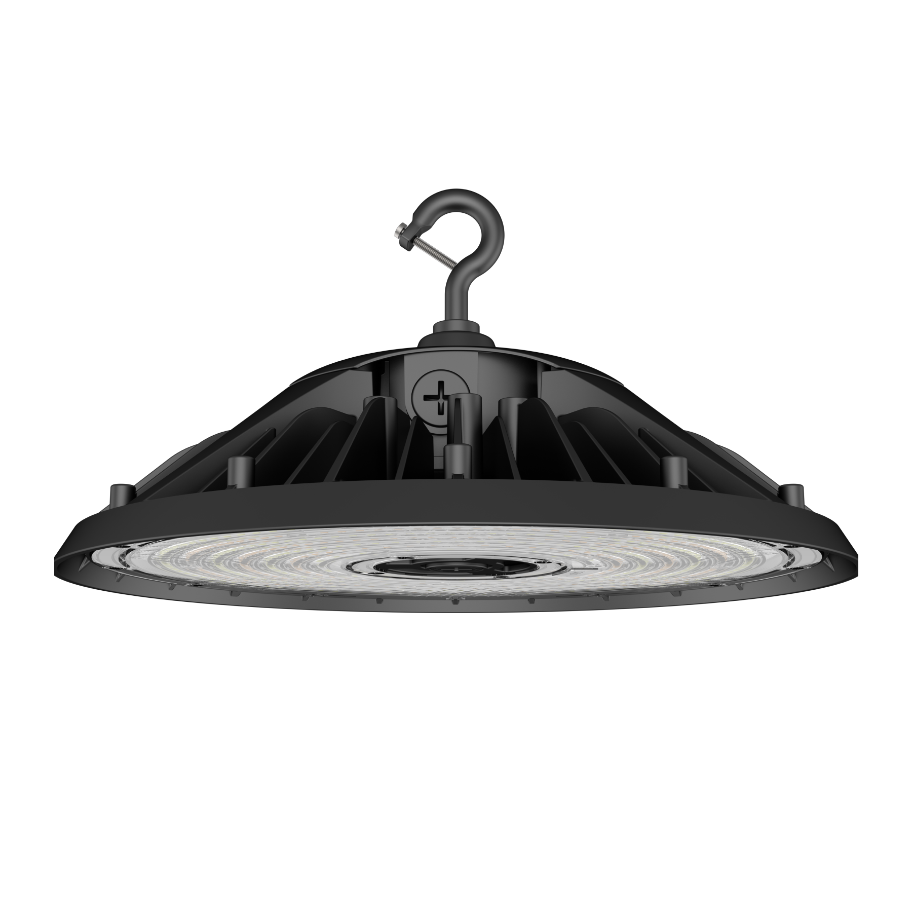 UFO LED High Bay Light 180W/200W/240W Wattage Adjustable, 4000/5000K CCT Changeable, 36240LM, 0-10V Dim, With sensor base,120-277VAC DLC 5.1 Premium, For Warehouse Workshop Factory Barn Airport