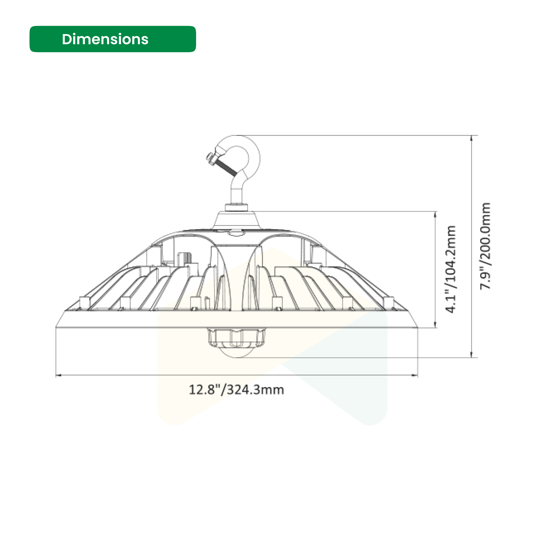 UFO LED High Bay Light 180W/200W/240W Wattage Adjustable, 4000/5000K CCT Changeable, 36240LM, 0-10V Dim, With sensor base,120-277VAC DLC 5.1 Premium, For Warehouse Workshop Factory Barn Airport