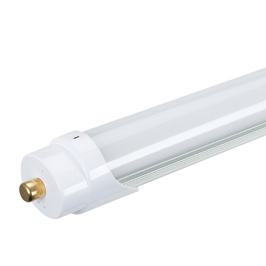 Ultra-Bright 8ft T8 LED Tube - 40W, 4000K, 100-277VAC, 4800 Lumens, Aluminum Housing, Switch Dimming, Frosted Lens, FA8 Single Pins - 20 Pack