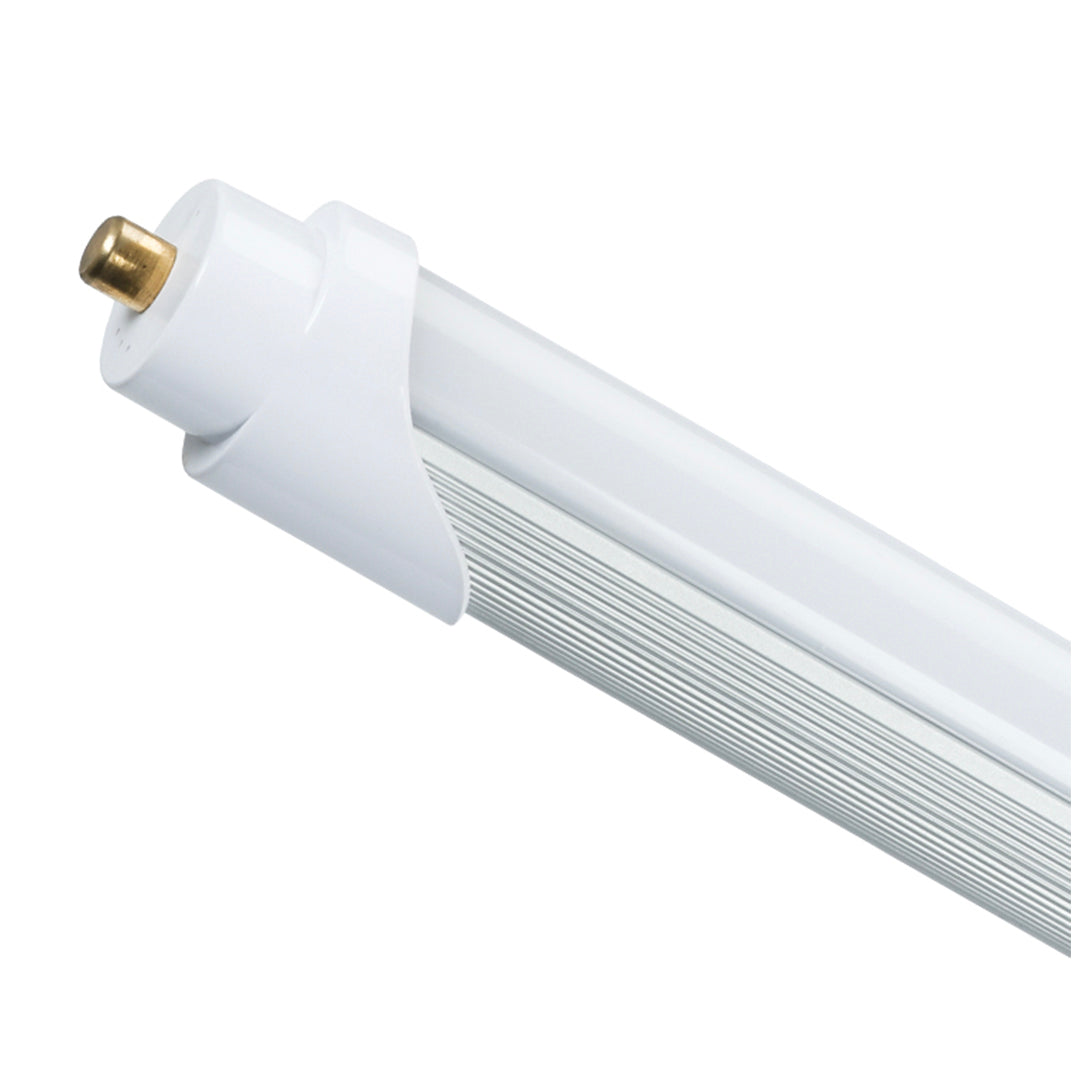 Ultra-Bright 8ft T8 LED Tube - 40W, 5000K, 100-277VAC, 4800 Lumens, Aluminum Housing, Switch Dimming, Frosted Lens, FA8 Single Pins - 20 Pack