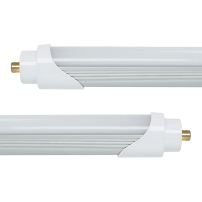 Ultra-Bright 8ft T8 LED Tube - 40W, 5000K, 100-277VAC, 4800 Lumens, Aluminum Housing, Switch Dimming, Frosted Lens, FA8 Single Pins - 20 Pack