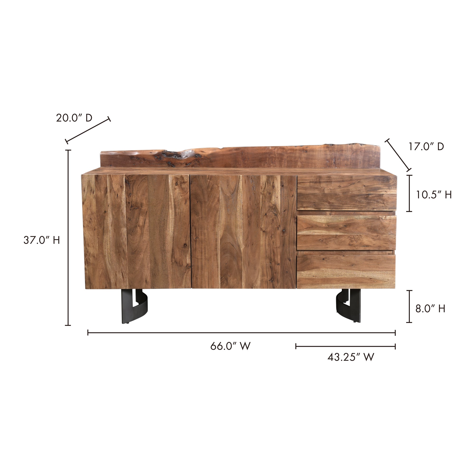 Face Dresser Dressers, White / Iron Base