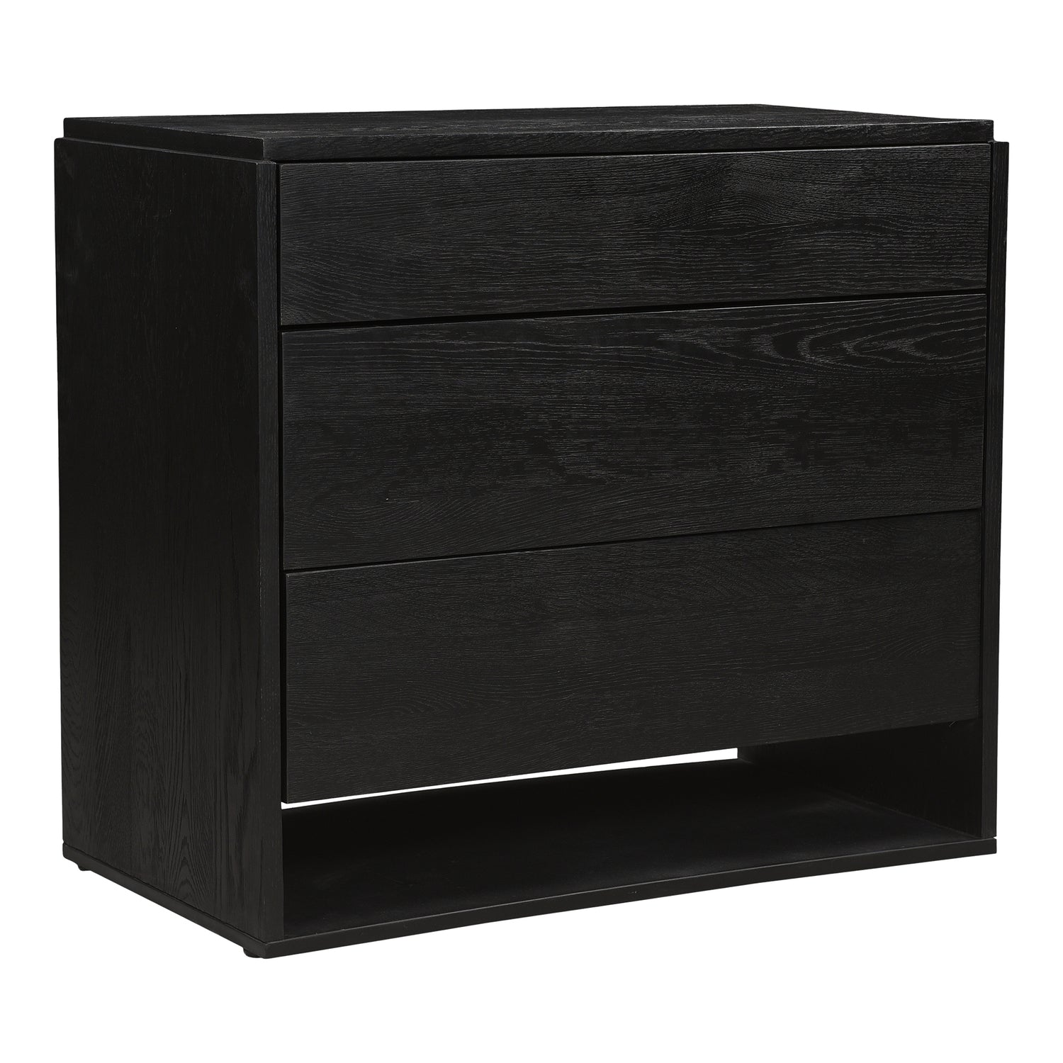 Quentin Nightstand Black Nightstands, Black / Iron Base