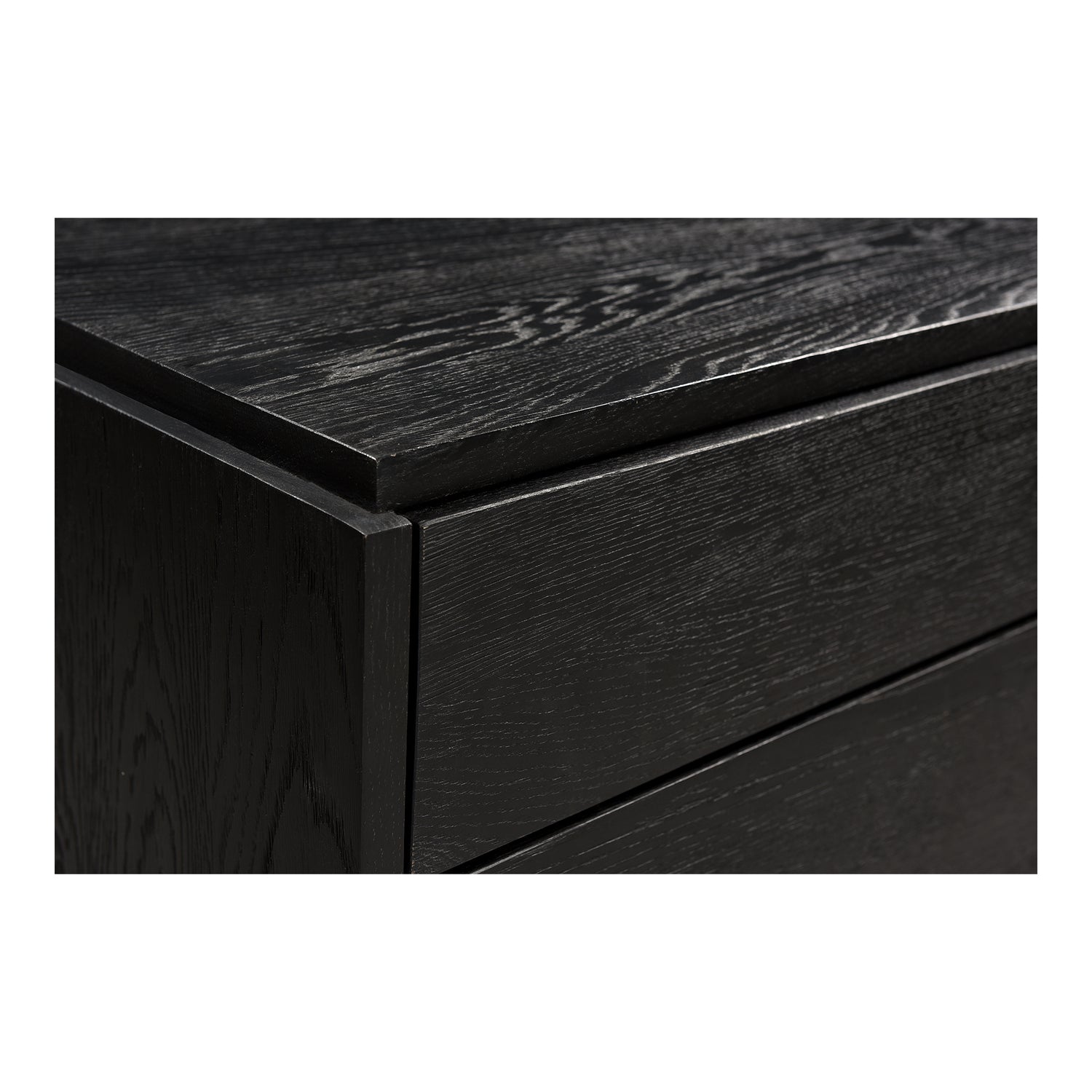 Quentin Nightstand Black Nightstands, Black / Iron Base