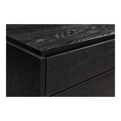 Quentin Nightstand Black Nightstands, Black / Iron Base