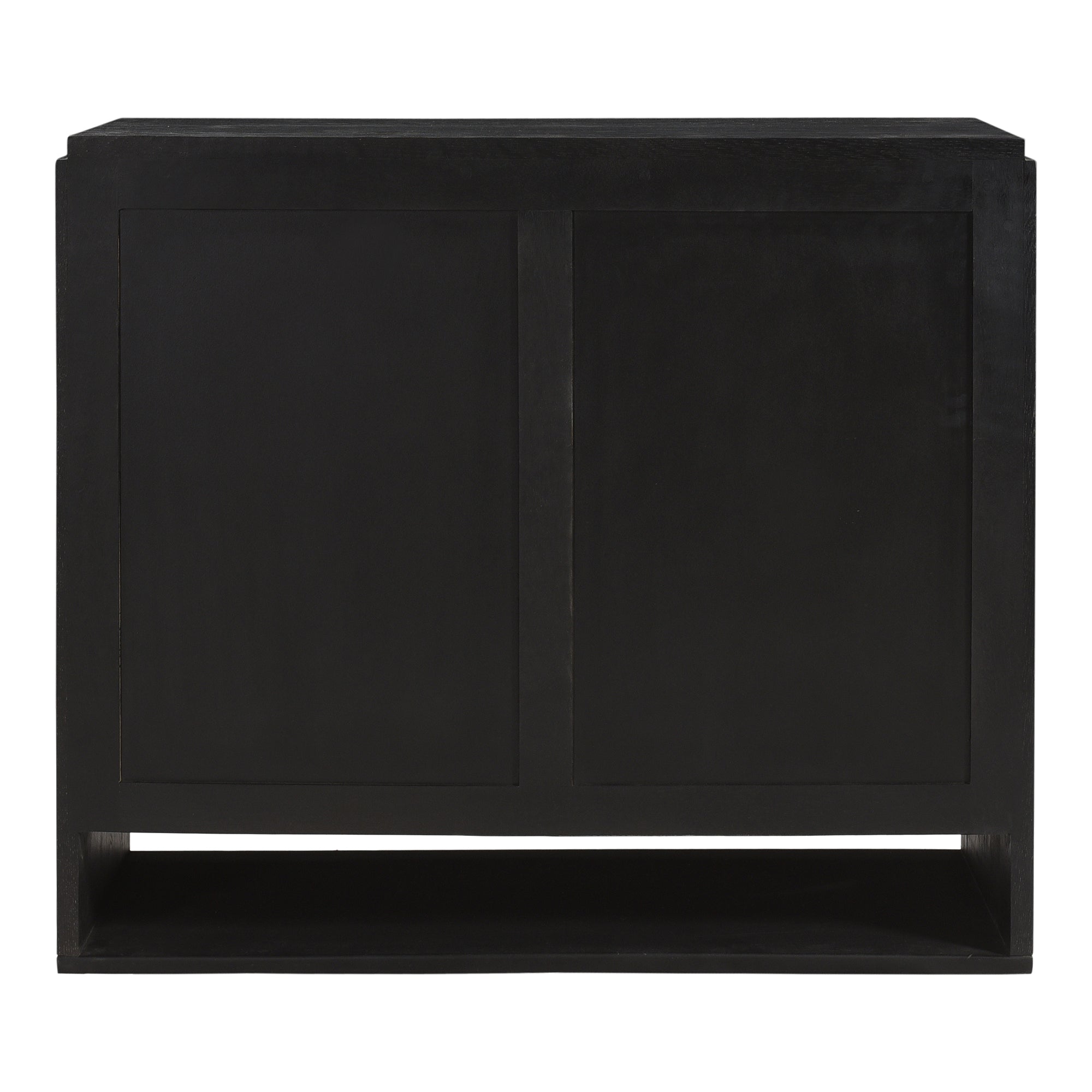 Quentin Nightstand Black Nightstands, Black / Iron Base