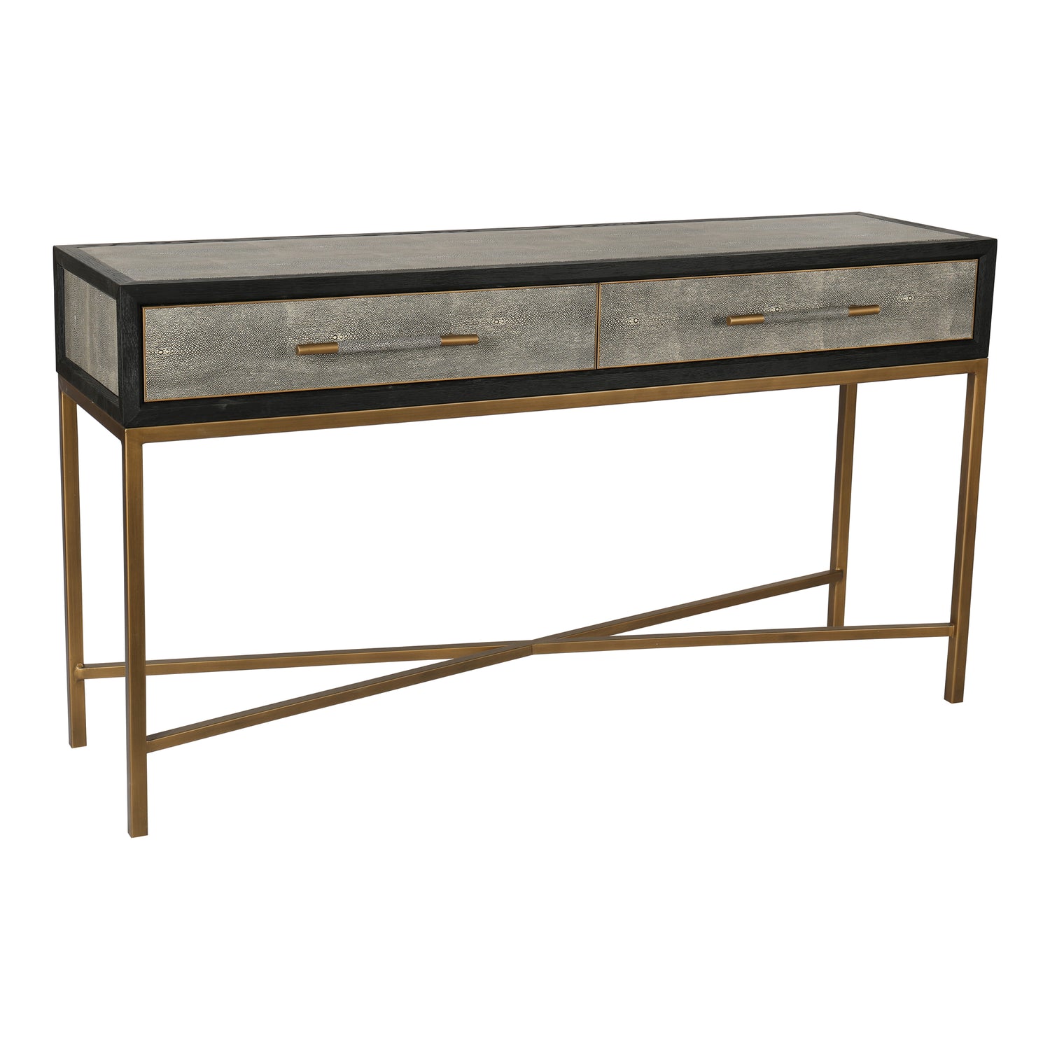 Mako Sideboard Small Sideboards, Grey / Brass Legs