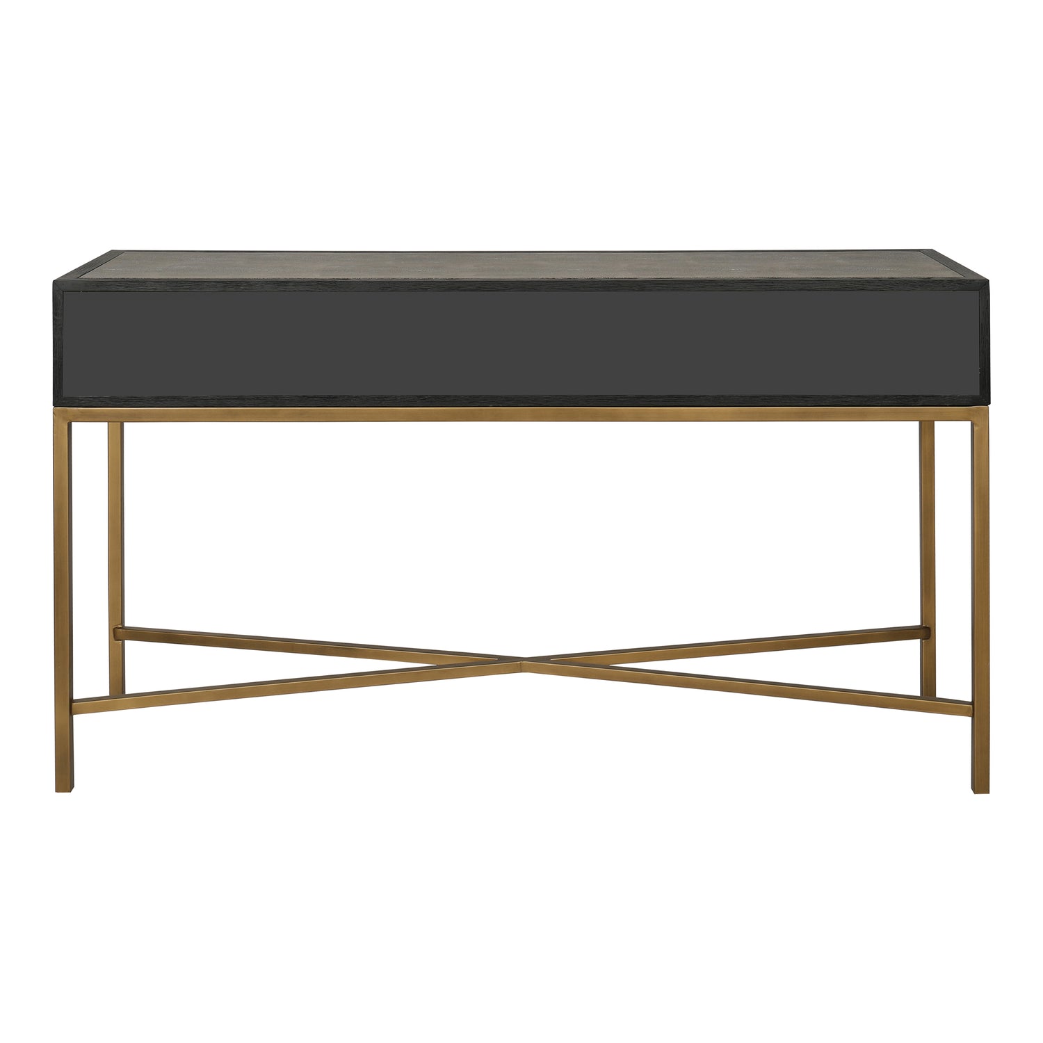 Mako Sideboard Small Sideboards, Grey / Brass Legs