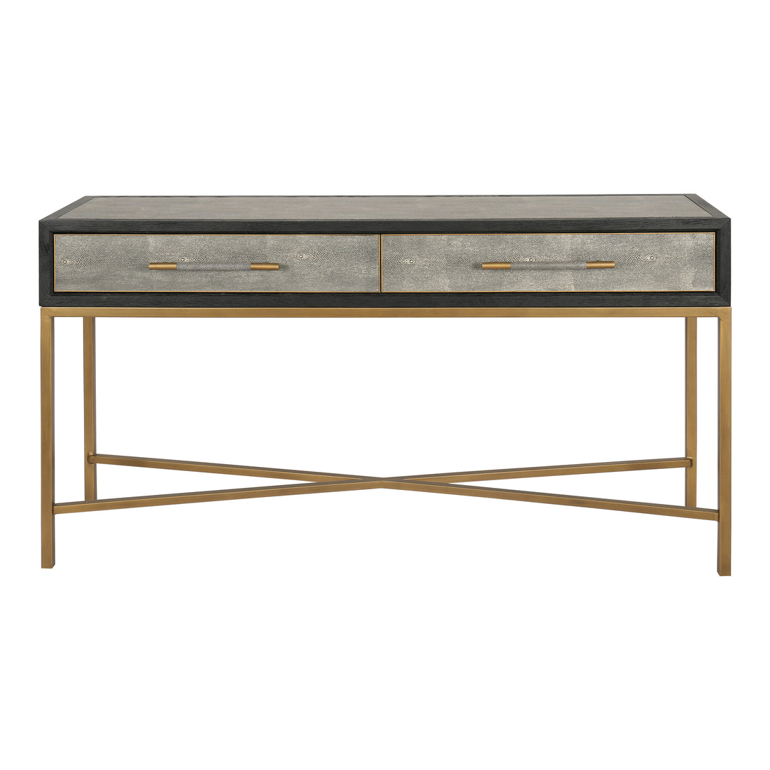 Mako Sideboard Small Sideboards, Grey / Brass Legs