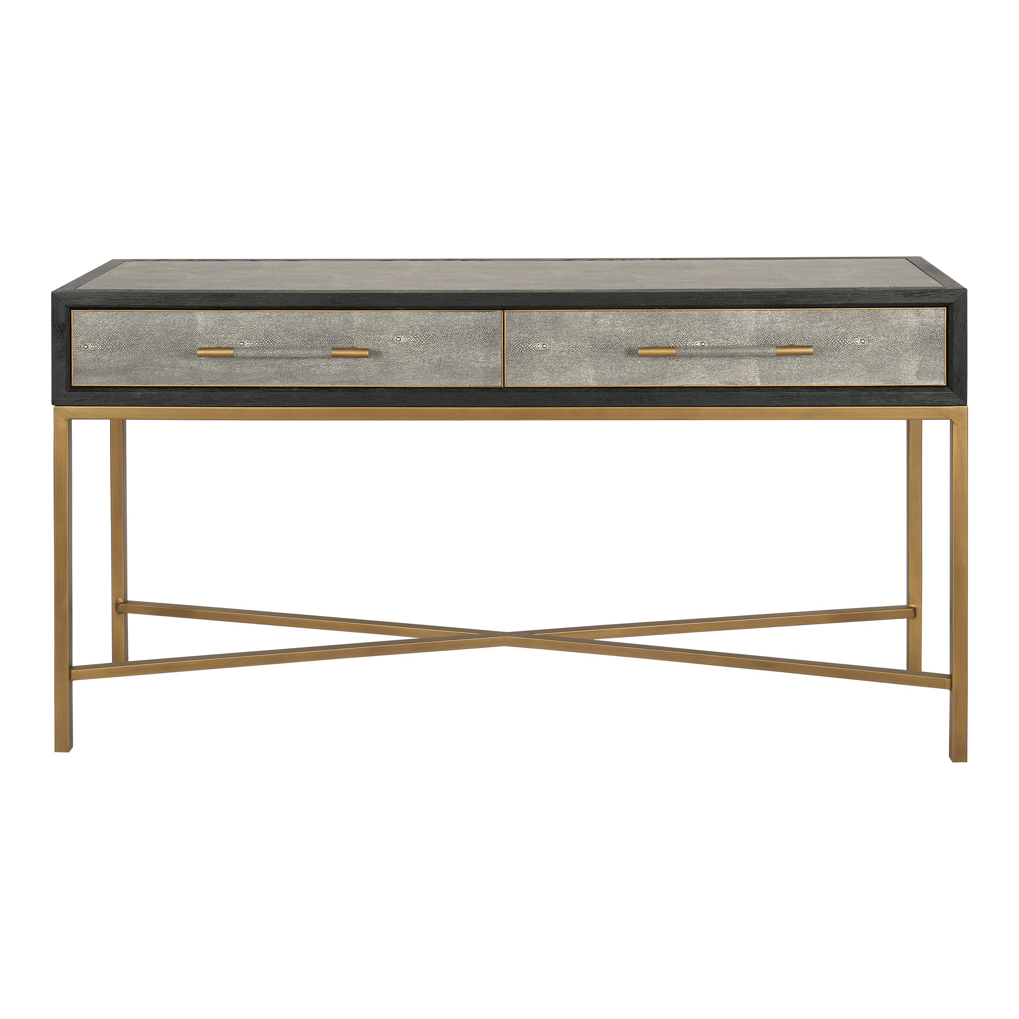 Mako Sideboard Small Sideboards, Grey / Brass Legs