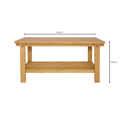 Augustus Counter Table Small Counter Tables, Natural / Plywood Top Support