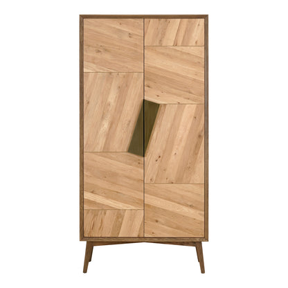 Charleston Small Cabinet Cabinets, Natural / Oak Veneer Over Plywood Cabinet