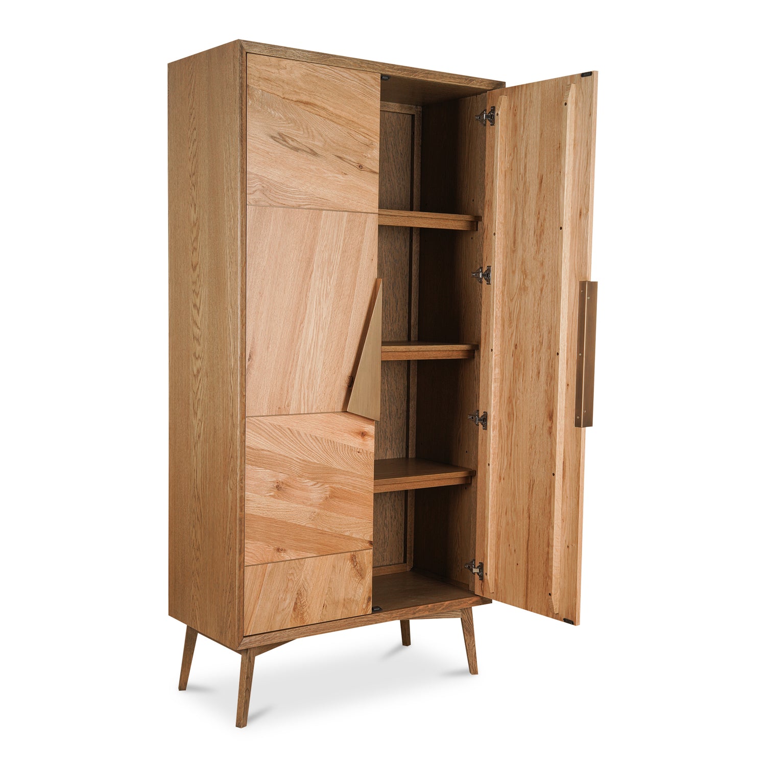 Charleston Small Cabinet Cabinets, Natural / Oak Veneer Over Plywood Cabinet