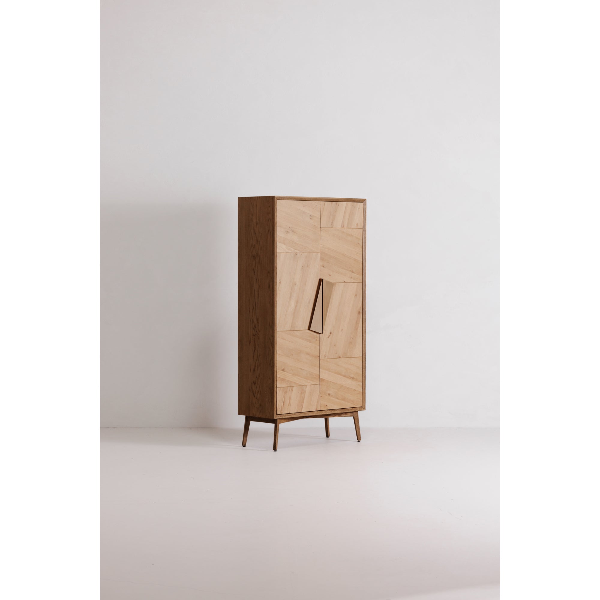 Charleston Small Cabinet Cabinets, Natural / Oak Veneer Over Plywood Cabinet