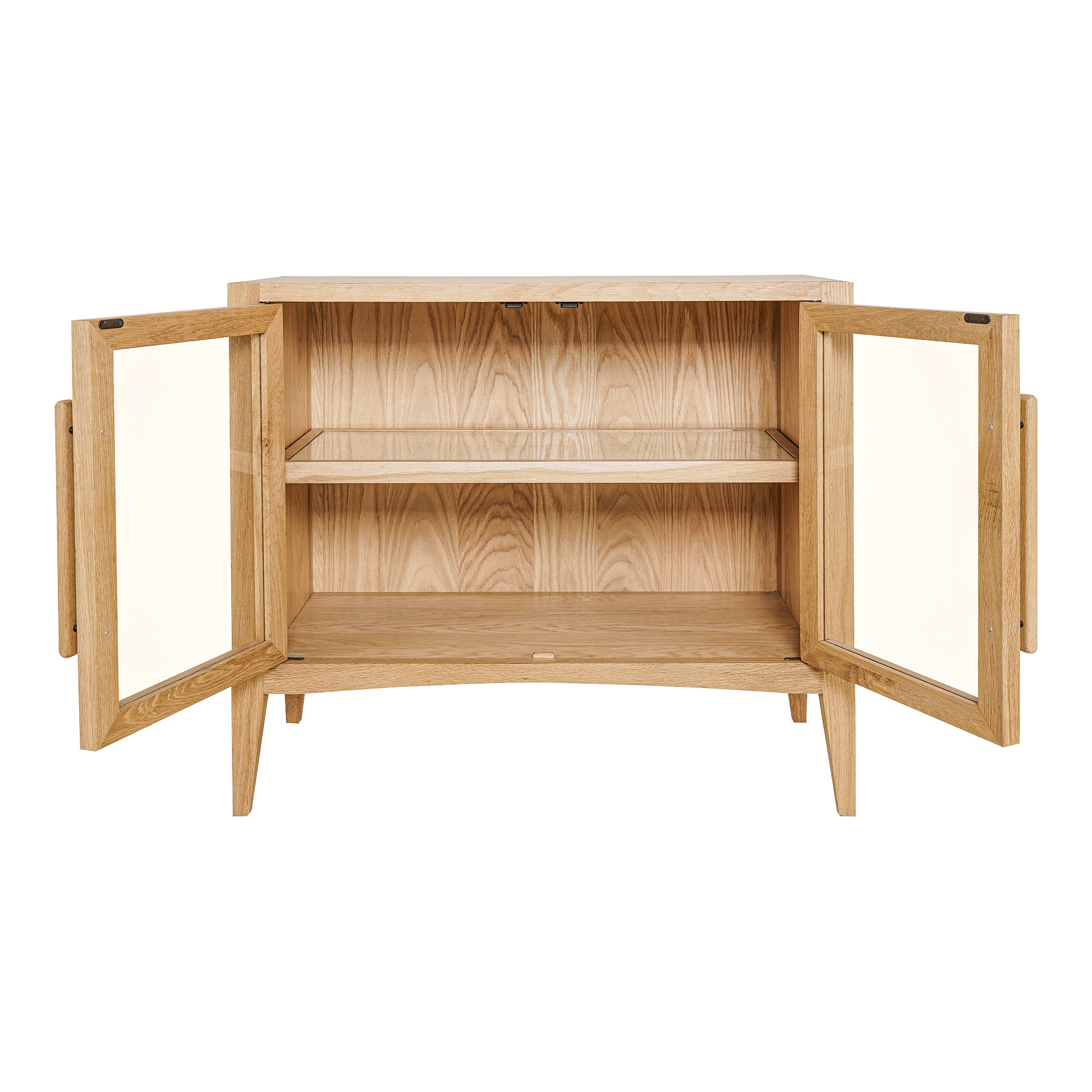 Harris Sideboard Sideboards, Natural / Oak Veneer on Plywood Top, Side and Bottom