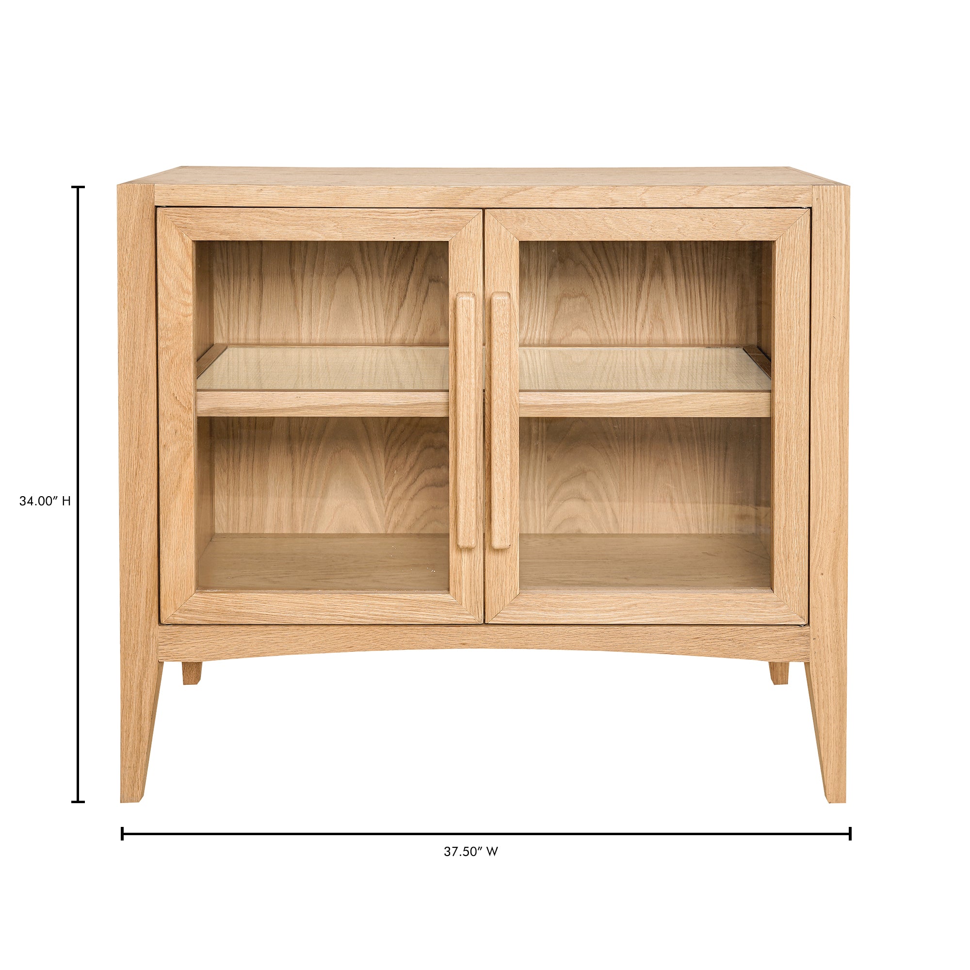 Harris Sideboard Sideboards, Natural / Oak Veneer on Plywood Top, Side and Bottom