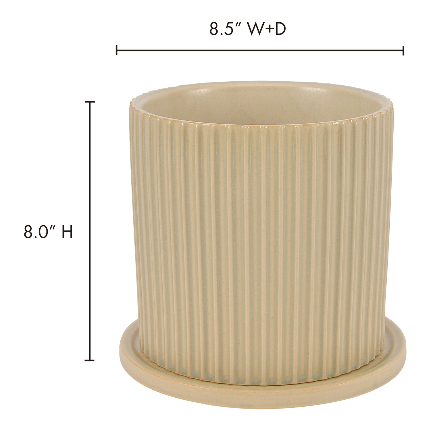 Kuhi Small Planter Planters, Beige