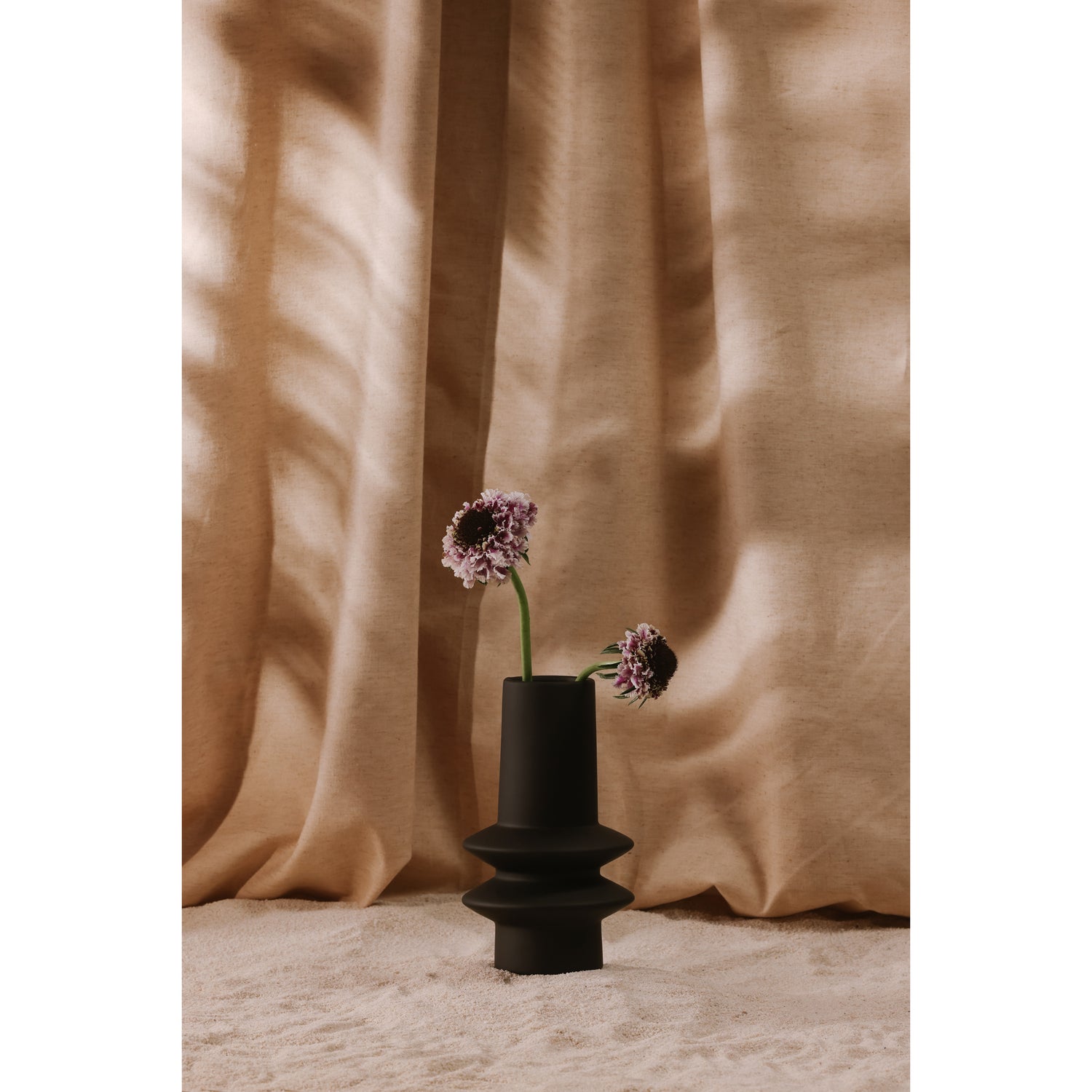 Illustrate Vase Large Black Vases, Black