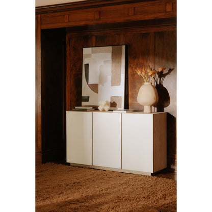 Trina Nightstand White Marble Nightstands, White / Black Iron Frame