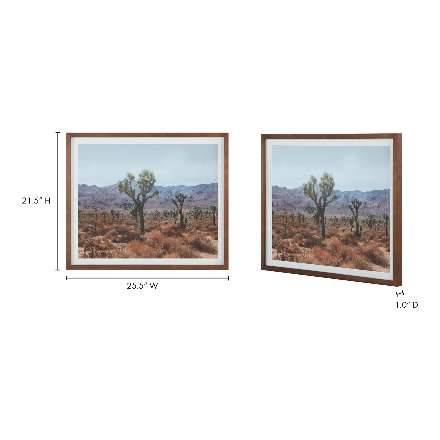 Peak Peak Framed Print Paintings, Multicolor / Pine Frame