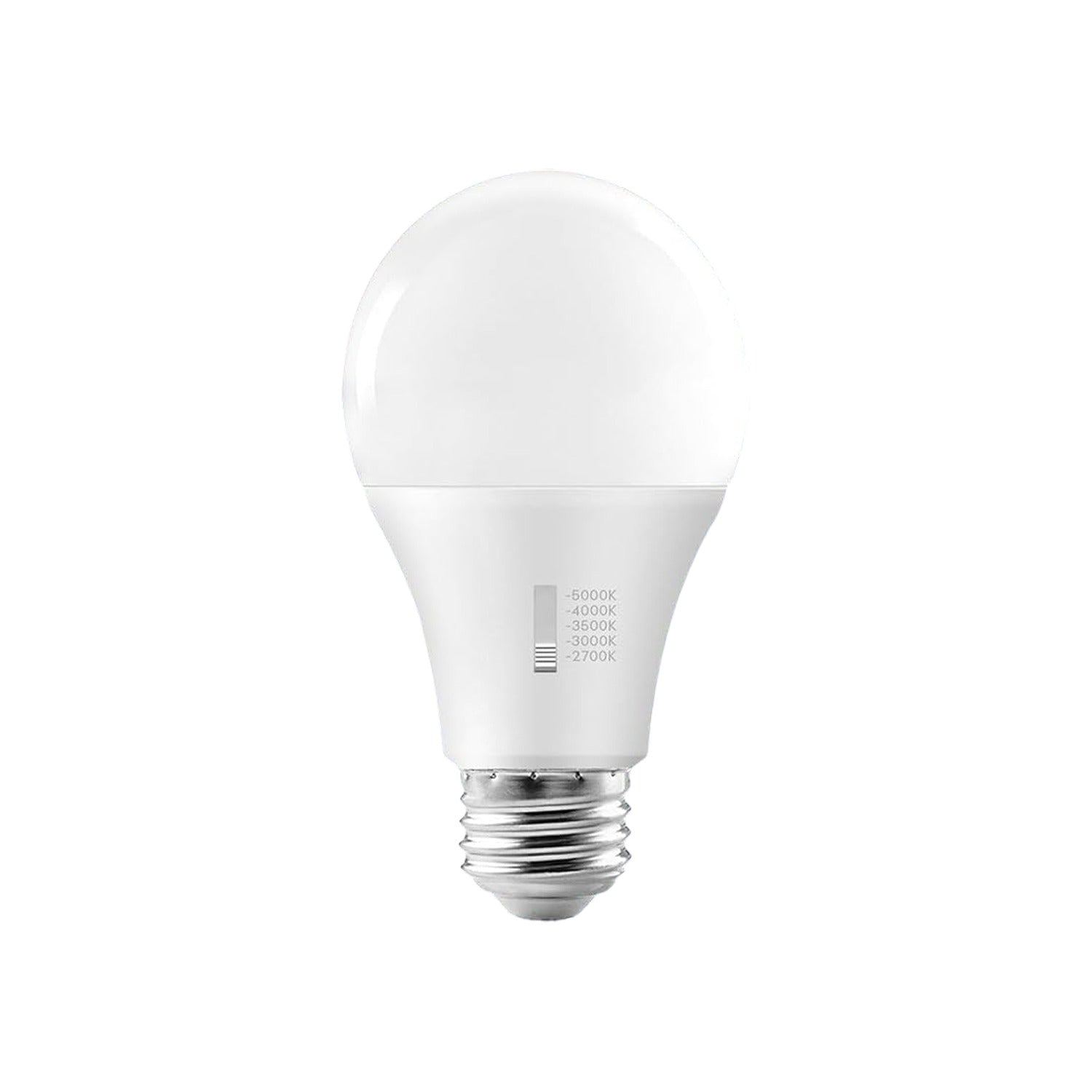 A19 Dimmable LED Bulb, 9W (60W Equivalent), 800 Lumens, 5-Color Selectable (2700K, 3000K, 3500K, 4000K, 5000K), 5CCT, ETL,FCC,T20