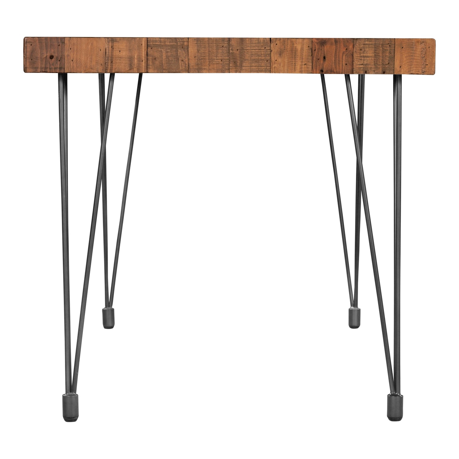 Bonnet Console Table Console Tables, Natural / Iron Base