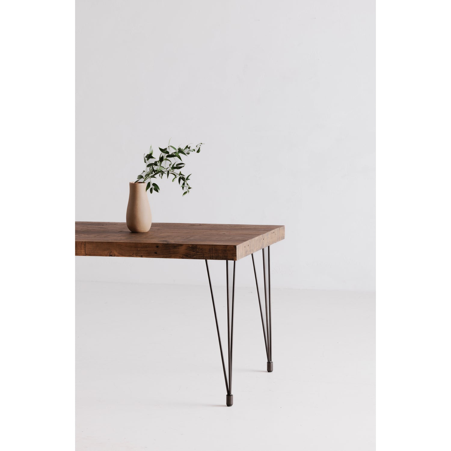 Bonnet Console Table Console Tables, Natural / Iron Base