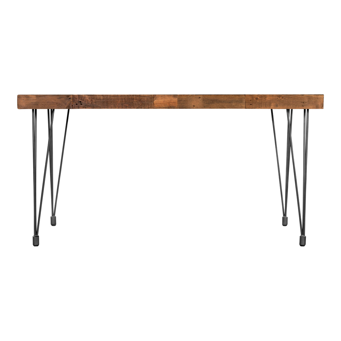 Bonnet Console Table Console Tables, Natural / Iron Base