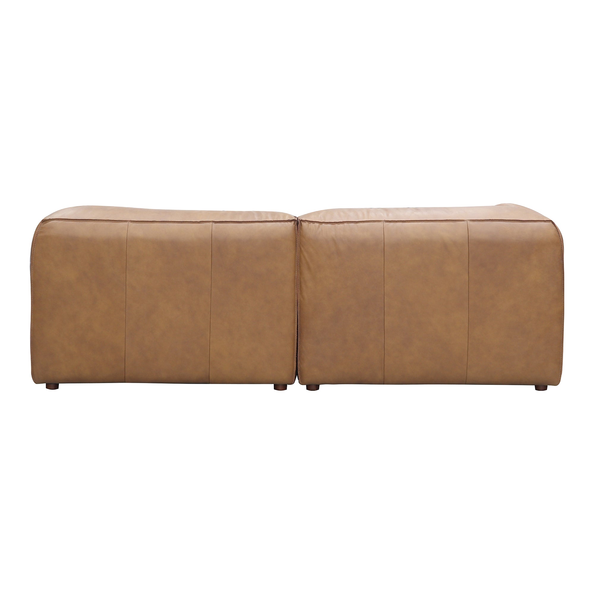 Forma Lounge Modular Sectional Sonoran Tan Leather Modular Sectionals, Brown / Solid Wood and Plywood frame