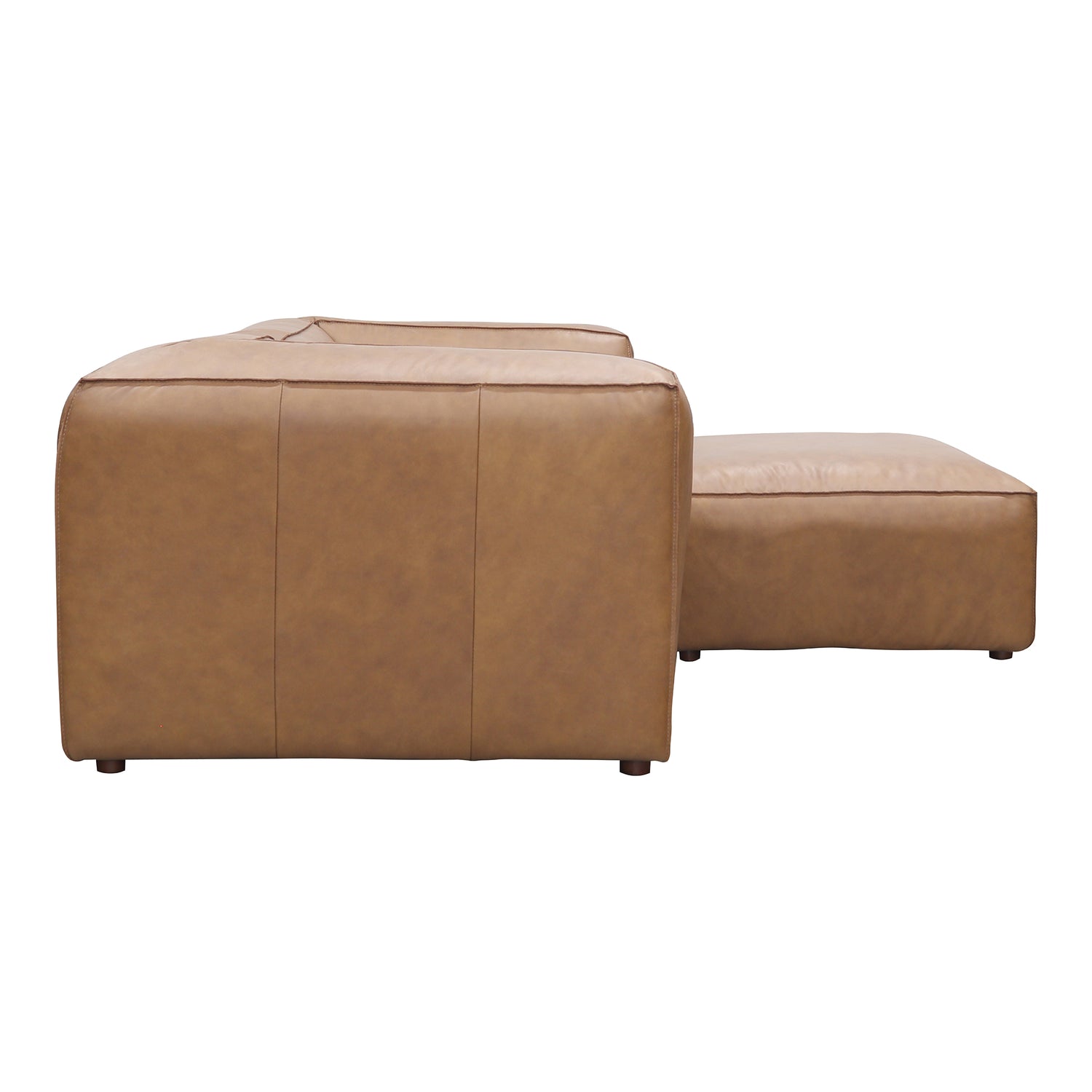 Forma Lounge Modular Sectional Sonoran Tan Leather Modular Sectionals, Brown / Solid Wood and Plywood frame