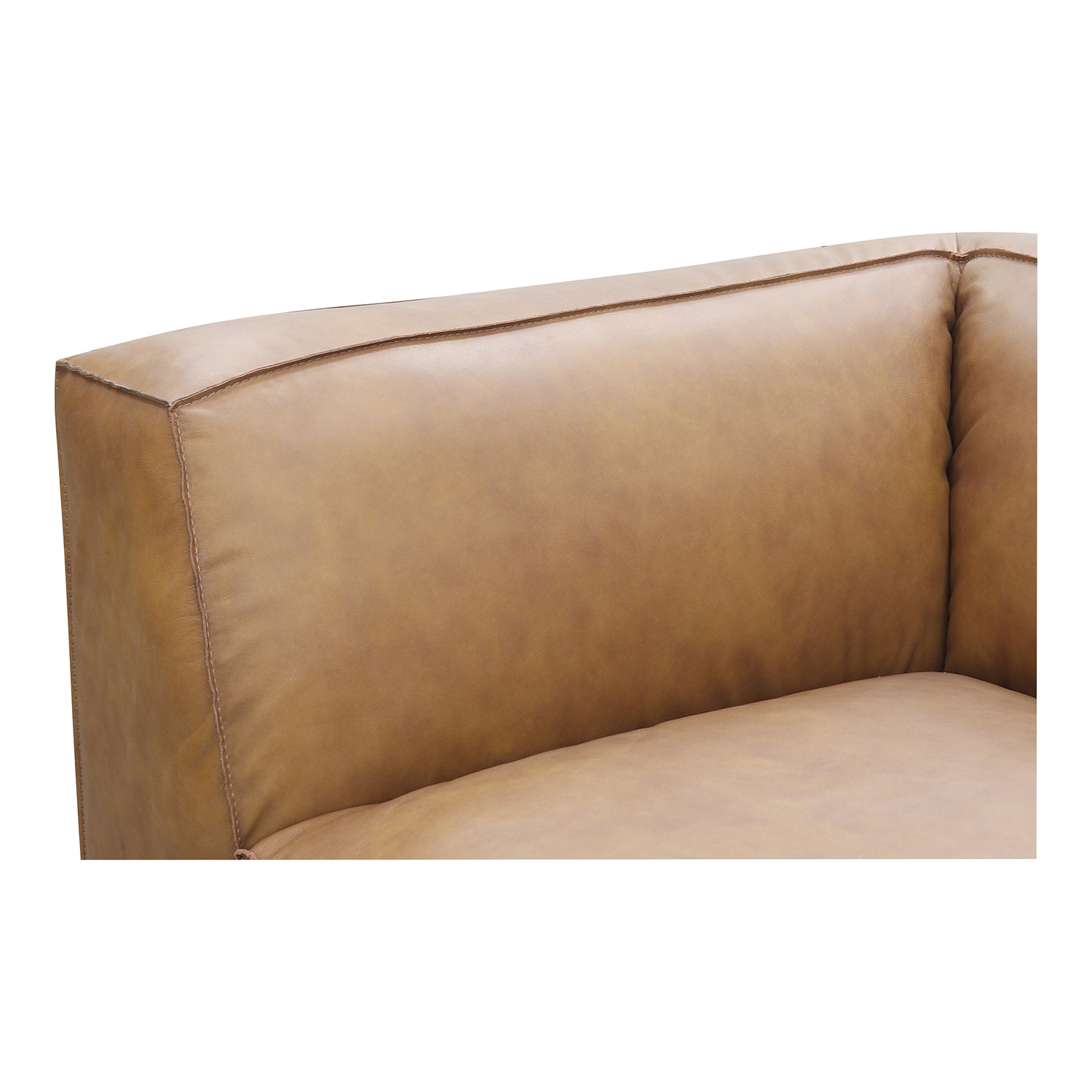 Forma Lounge Modular Sectional Sonoran Tan Leather Modular Sectionals, Brown / Solid Wood and Plywood frame