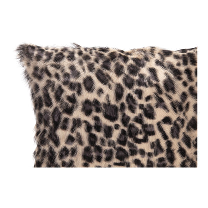 Lam Fur Pillow Large Pillows, Black / 100% Polyester Back