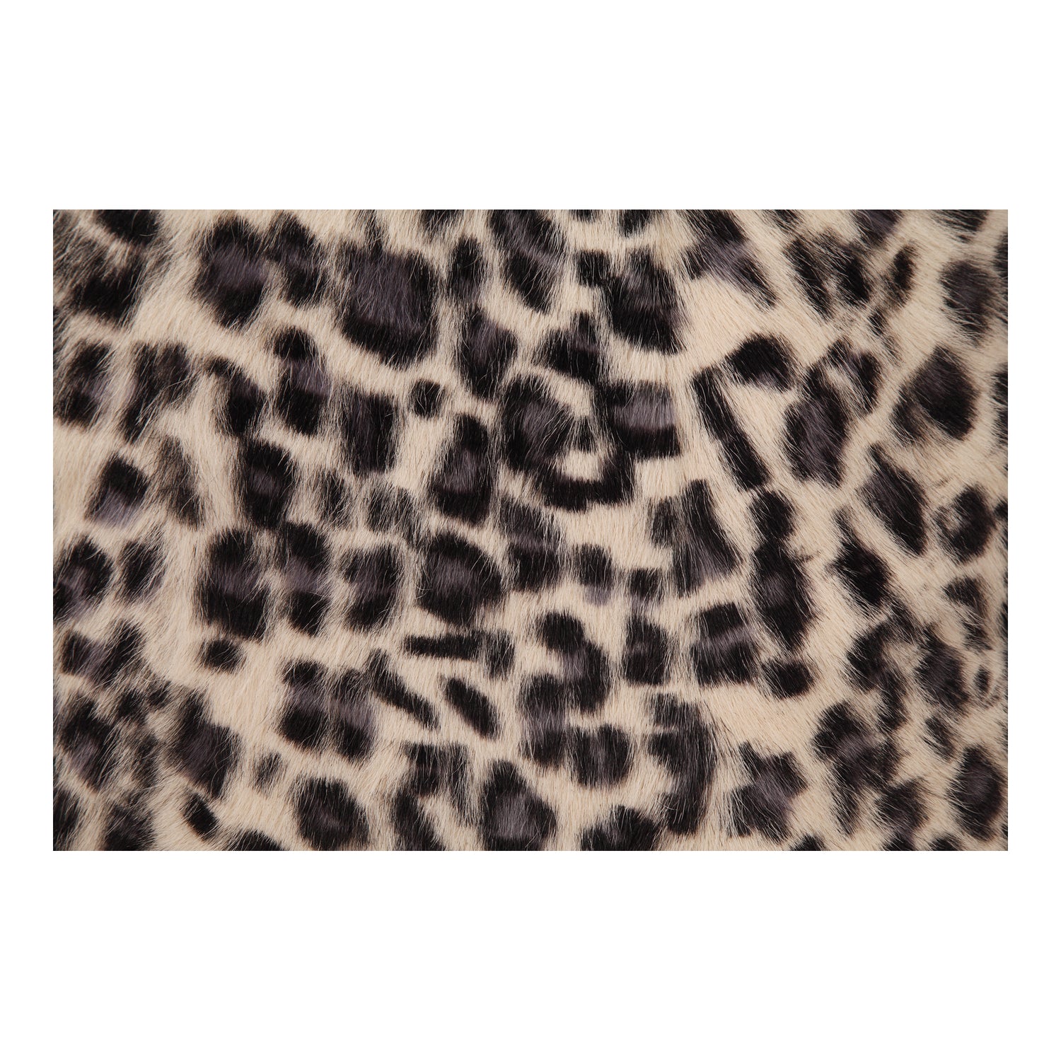 Lam Fur Pillow Large Pillows, Black / 100% Polyester Back