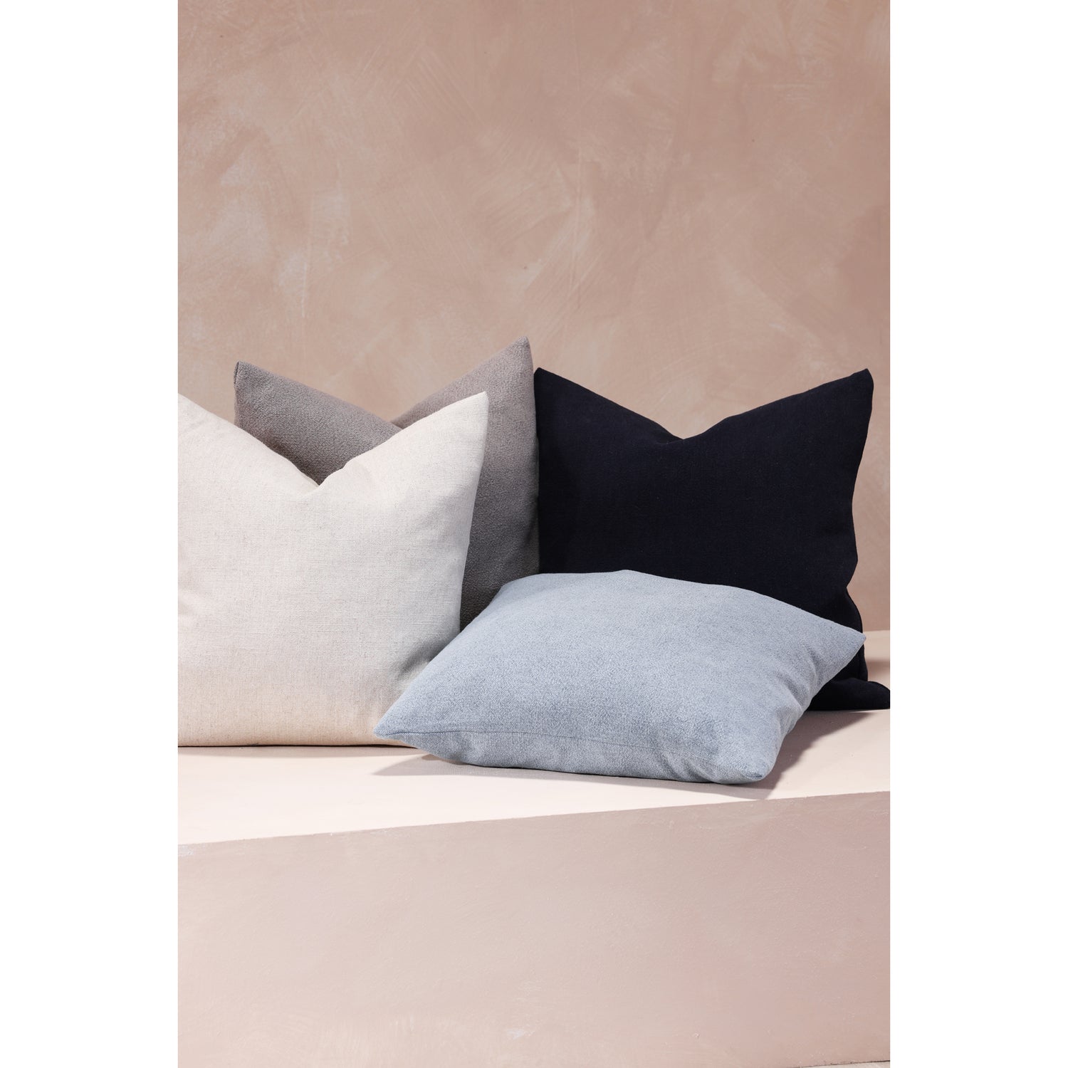 Meadow Pillow Black Mineral Pillows, Black / INSERT: 100% Feather