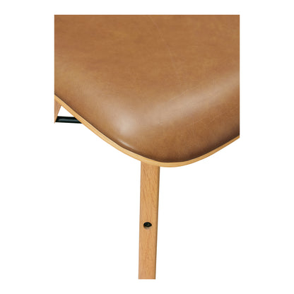 Milla C Shaped Side Table Side Table, Natural / Metal Frame