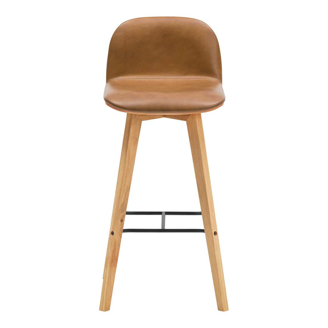 Naples Bar Stool Bar Stools, Grey / Solid Oak and Metal Frame