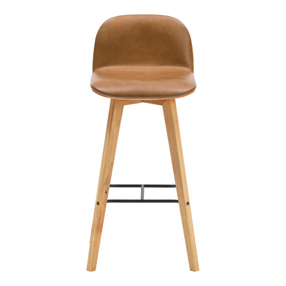 Naples Bar Stool Bar Stools, Grey / Solid Oak and Metal Frame