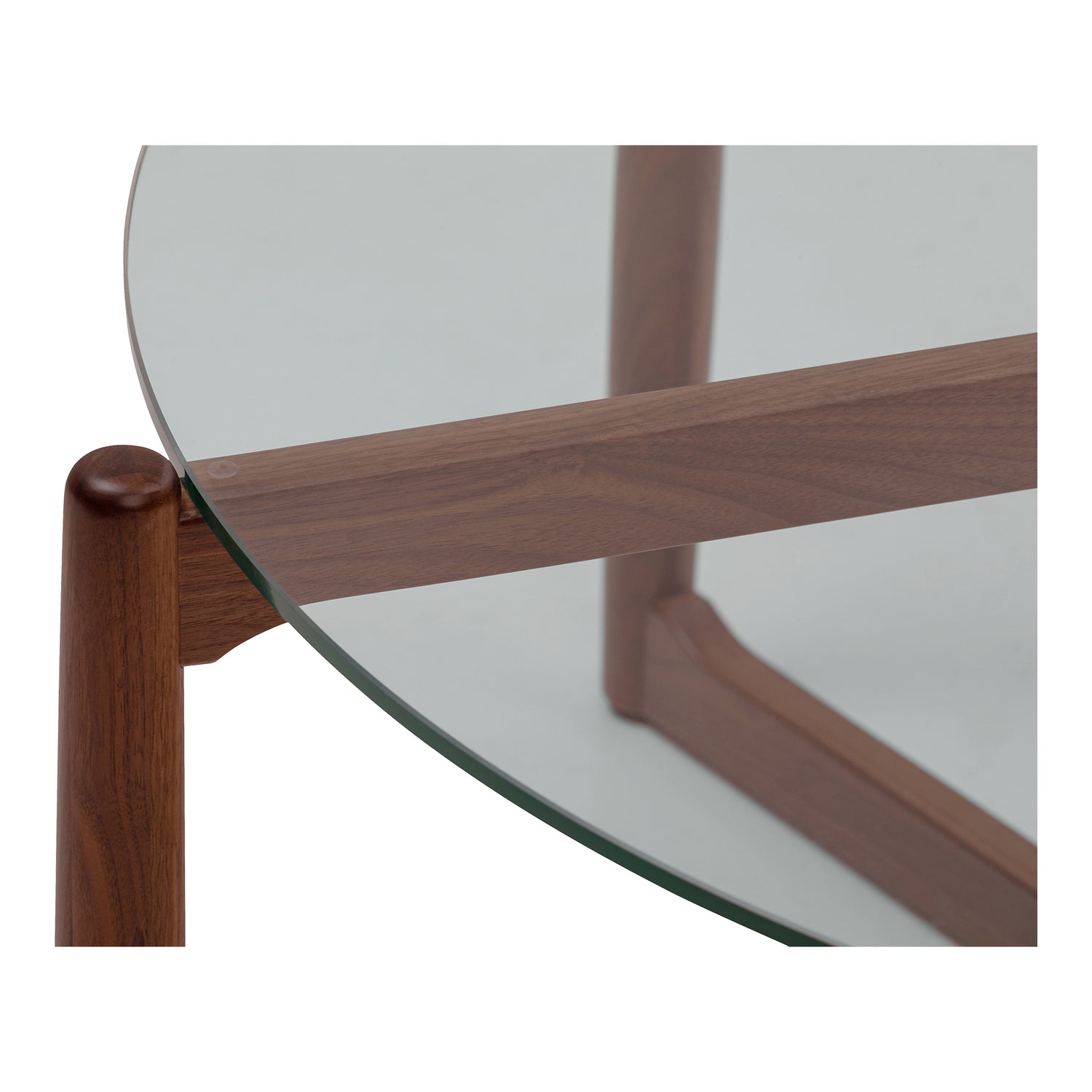 Hettie Coffee Table Coffee Tables, Natural / Tempered Glass Top