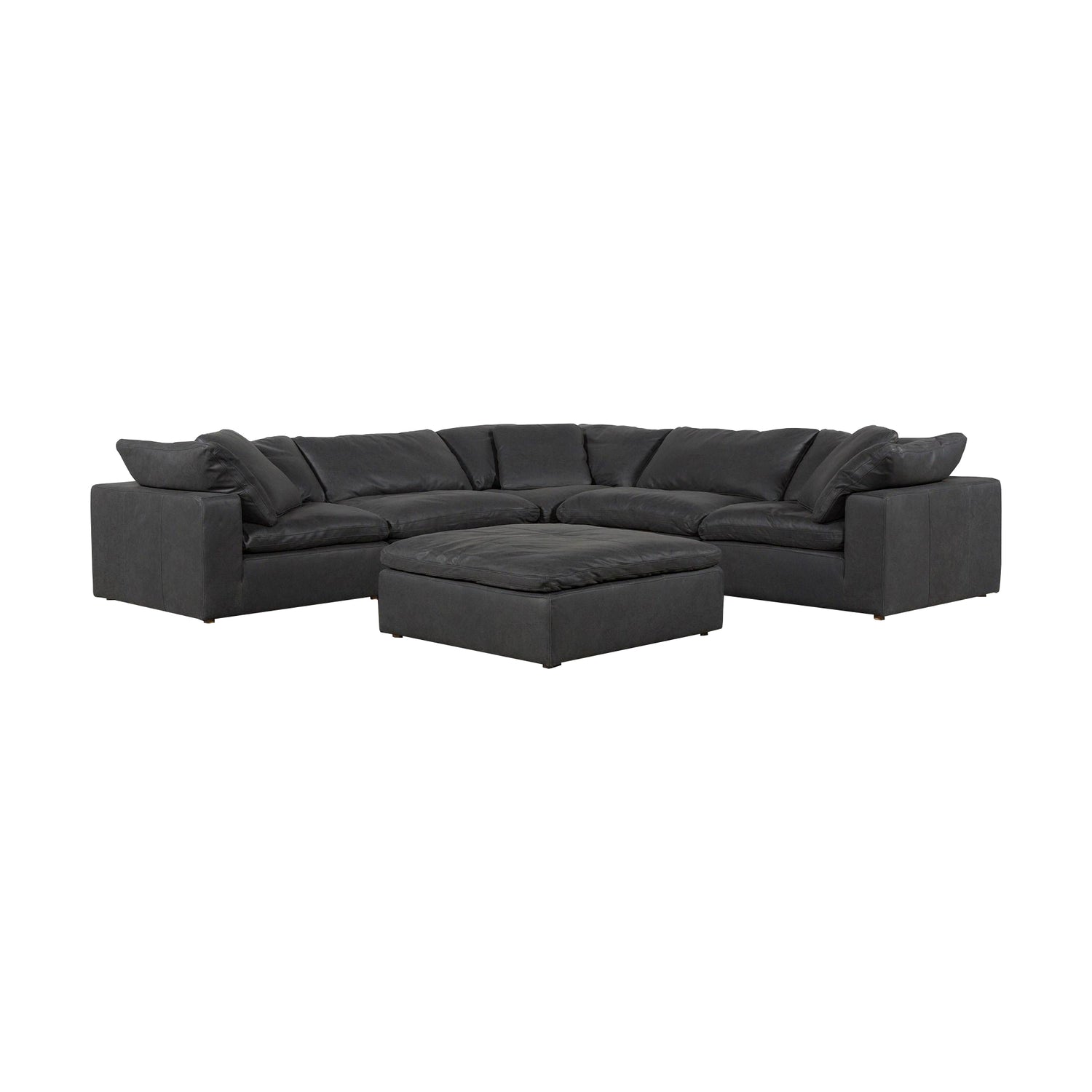 Clive Modular Sectional Modular Sectionals, Grey / Wood and Plywood Frame