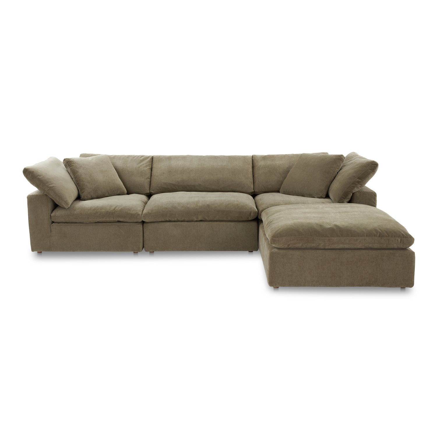 Tera Dream Modular Sectional Desert Sage Modular Sectionals, Green / Wood and Plywood Frame