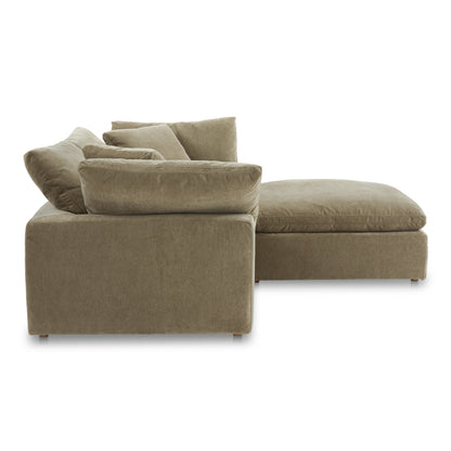 Clive Lounge Modular Sectional Desert Sage Modular Sectionals, Green / Wood and Plywood Frame